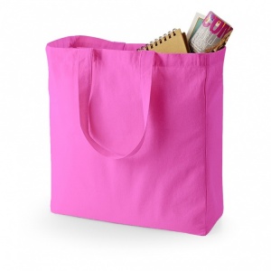 Quadra QD023 Fuchsia Pink Canvas Classic Shopper Tote Bag